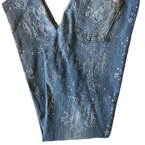 Hudson Nico Super Skinny Jeans with White Design - Picture 2 of 12